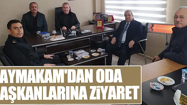 KAYMAKAM'DAN ODA BAŞKANLARINA ZİYARET