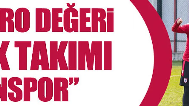 1. Lig'in kadro değeri en yüksek takımı 'Samsunspor'
