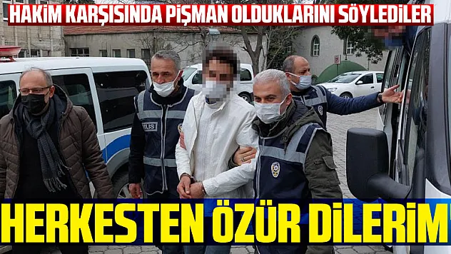 Onur Anıtı'na saldıranlar hakim karşısında pişman olduklarını söylediler