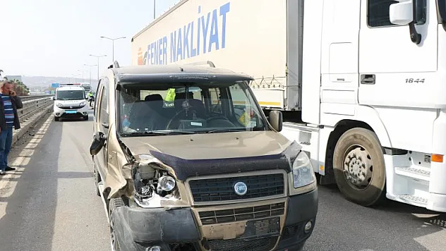 Viyadükte trafik kazası: 1 yaralı 