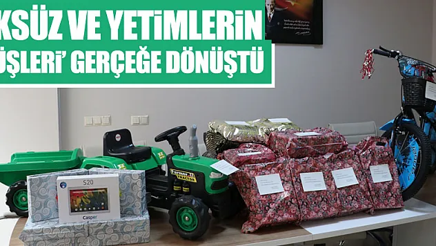 Öksüz ve yetimlerin 'düşleri' mektupla gerçeğe dönüştü