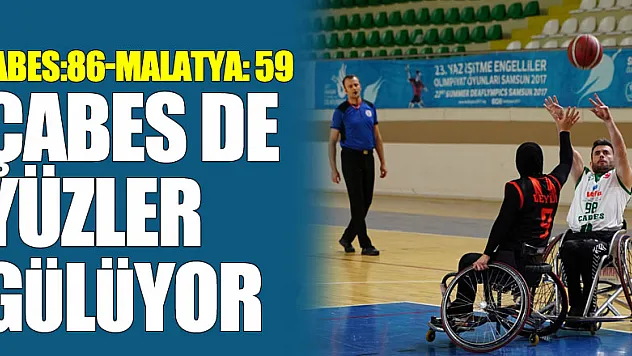 ÇABES DE YÜZLER GÜLÜYOR  ÇABES:86-MALATYA: 59