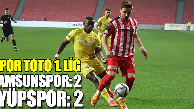 Spor Toto 1. Lig: Samsunspor: 2 - Eyüpspor: 2