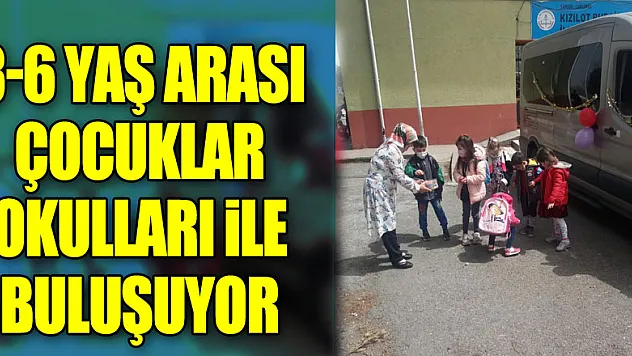 3-6 YAŞ ARASI ÇOCUKLAR OKULLARI İLE BULUŞUYOR
