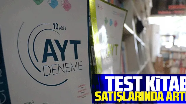Sınav dönemi yaklaşırken test kitabı satışlarında artış yaşanıyor