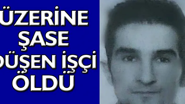 Üzerine mermer kesme makinesinin şasesi düşen işçi öldü