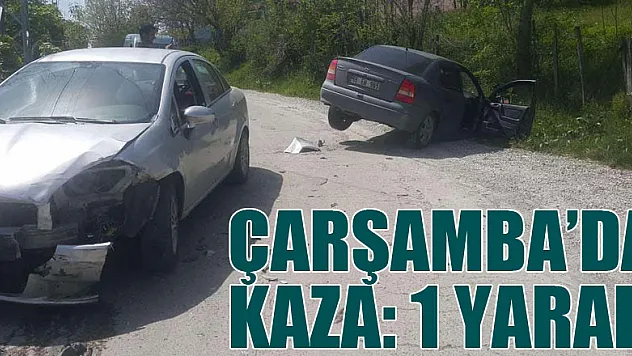 Çarşamba'da kaza: 1 yaralı