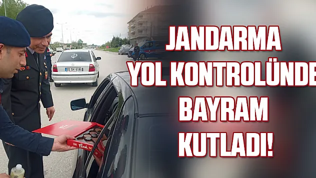 Jandarma'dan ikramlı bayram kutlaması 