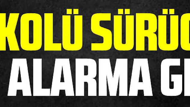 Alkolü sürücü polisi alarma geçirdi