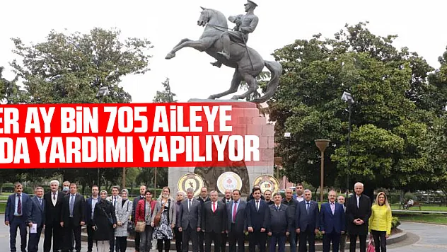 Samsun'da her ay bin 705 aileye gıda yardımı yapılıyor