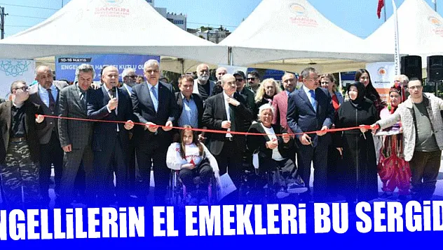 Engellilerin el emekleri bu sergide