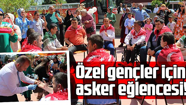 Özel gençler için asker eğlencesi!