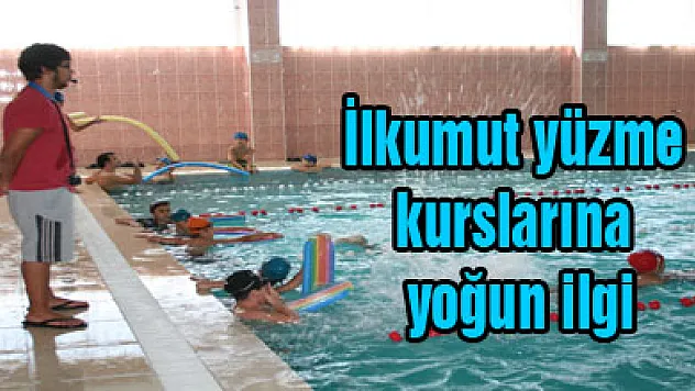 İlkumut yüzme kurslarına yoğun ilgi