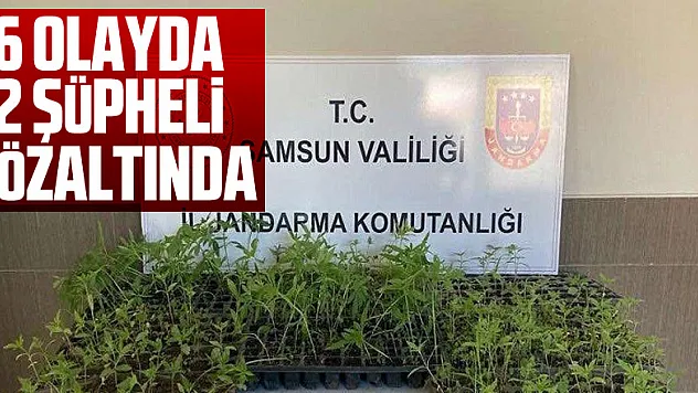 16 olayda 22 şüpheli gözaltına alındı