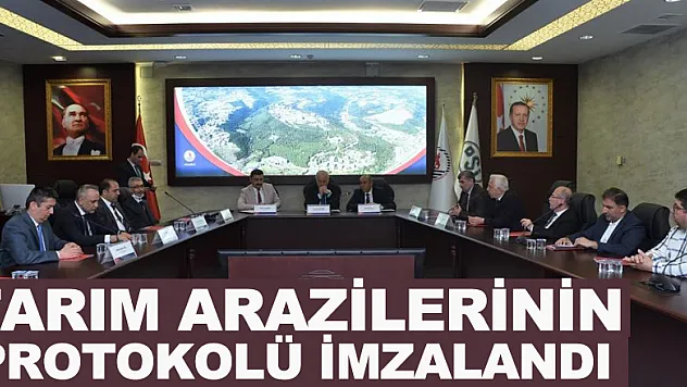 Tarım arazilerinin kullanımı hakkında protokol imzaladı
