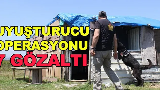Samsun'da uyuşturucu operasyonu: 7 gözaltı