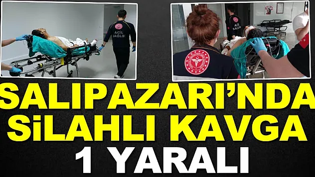 SALIPAZARI'NDA SİLAHLI KAVGA: 1 YARALI