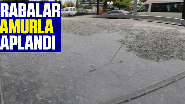 Samsun'da arabalar çamurla kaplandı