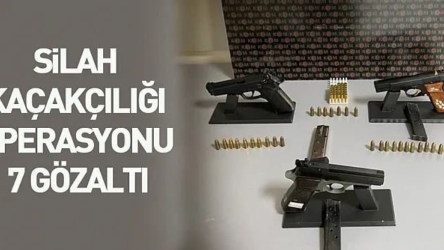 Samsun'da silah kaçakçılığı operasyonu: 7 gözaltı