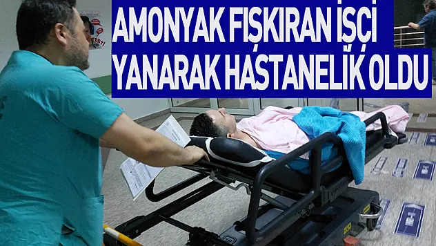 Gübre fabrikasında üzerine amonyak fışkıran işçi yanarak hastanelik oldu