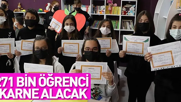 Samsun'da 271 bin öğrenci karne alacak