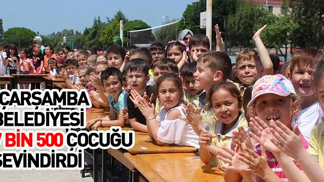 Çarşamba Belediyesi 7 bin 500 çocuğu sevindirdi