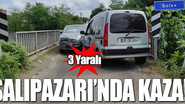 Salıpazarı'nda Kaza! 3 Yaralı