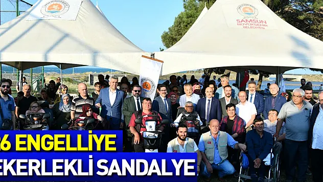 Samsun'da 126 engelliye tekerlekli sandalye