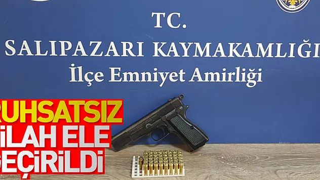 Ruhsatsız Silah Ele Geçirildi