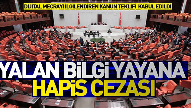 Dijital mecrayı ilgilendiren kanun teklifi Adalet Komisyonu'nda kabul edildi