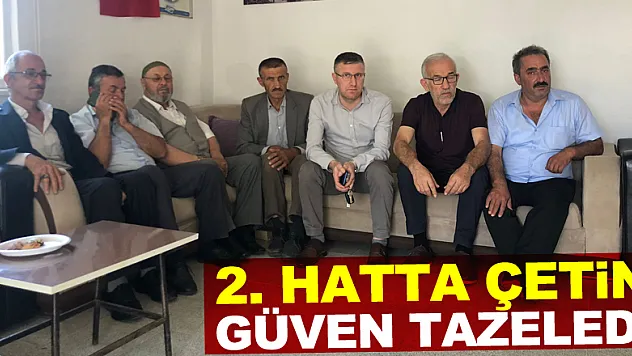 2. Hatta Çetin güven tazeledi