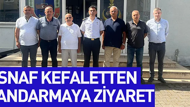 ESNAF KEFALETTEN JANDARMAYA ZİYARET