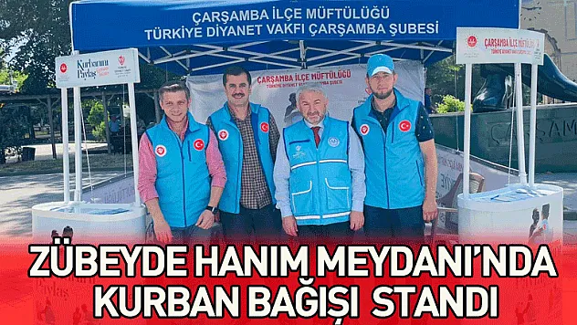 ZÜBEYDE HANIM MEYDANI'NDA VEKALETLE KURBAN BAĞIŞI STANDI