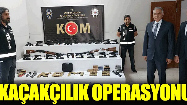 Samsun polisinden kaçakçılık operasyonu: 19 tabanca ele geçirildi, 4 kişi gözaltına alındı