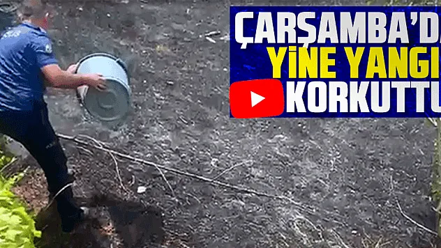 Çarşamba'da yine yangın korkuttu!