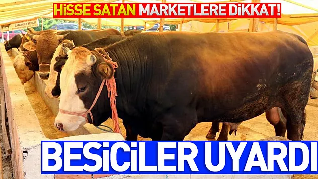 Besiciler uyardı, kurbanlık hisse satan marketlere dikkat 