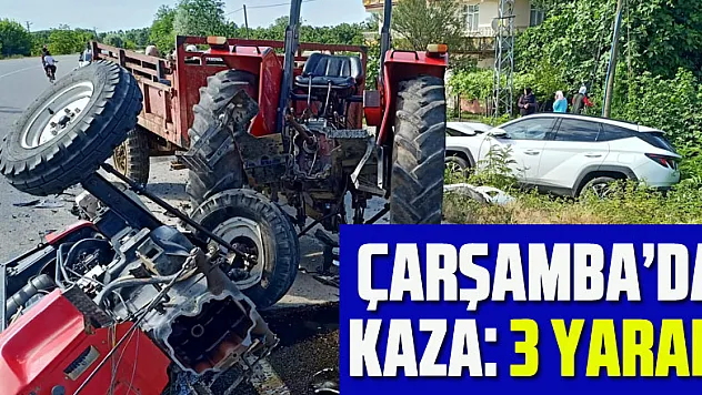 Çarşamba'da kaza: 3 yaralı