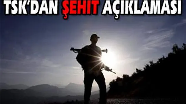 TSK'dan şehit sayısı açıklaması