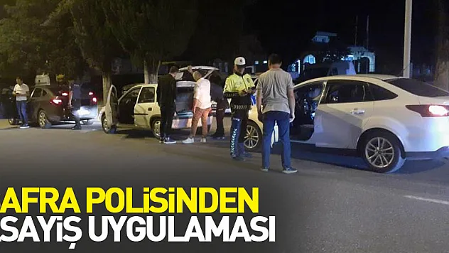 Bafra polisinden asayiş uygulaması