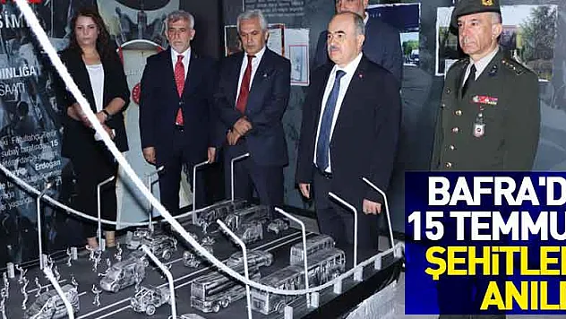 Bafra'da 15 Temmuz şehitleri anıldı