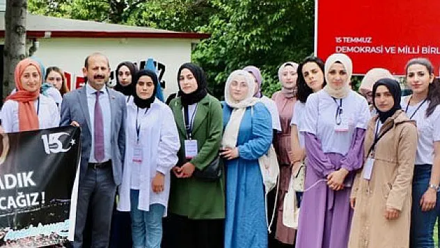 Bayburtlu gençler Samsun'da 15 Temmuz mesajı verdi: 'Unutmadık, unutmayacağız'