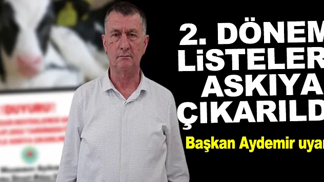 2. DÖNEM LİSTELERİ ASKIYA ÇIKARILDI