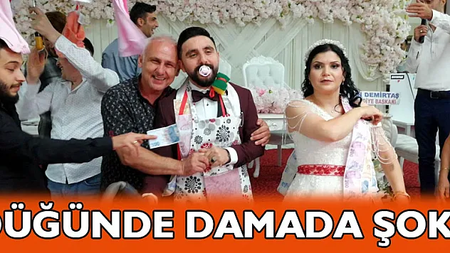 Düğünde damada şok