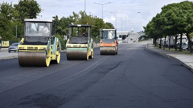 Samsun'un ana arterine 40 bin ton asfalt