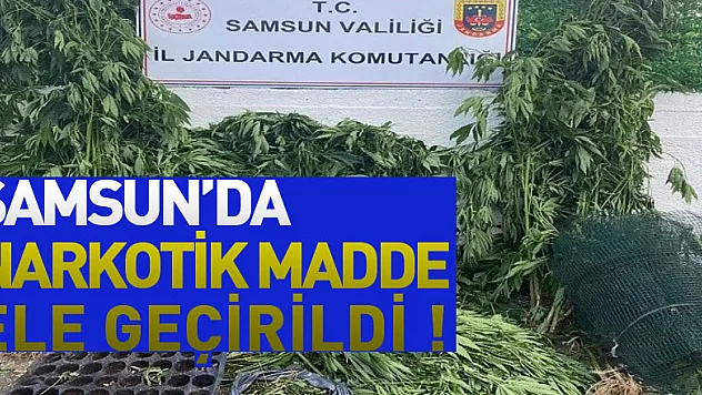 Samsun'da çok miktarda narkotik madde ele geçirildi