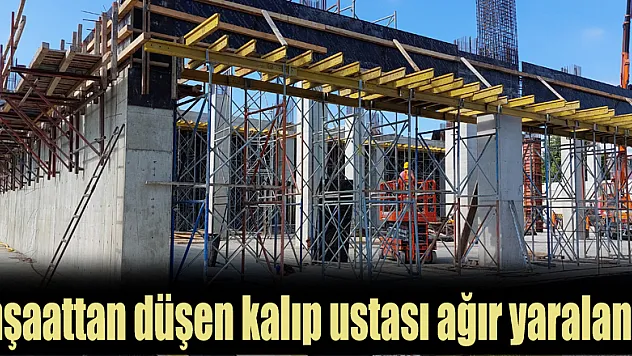 Samsun'da inşaattan düşen kalıp ustası ağır yaralandı