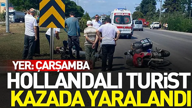 Hollandalı turist kazada yaralandı