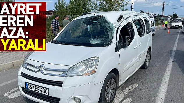 Hayret veren kaza: 1 yaralı