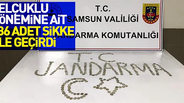 Jandarma Selçuklu dönemine ait 286 adet sikke ele geçirdi: 3 gözaltı