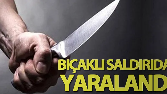 Bıçaklı saldırıda yaralandı
